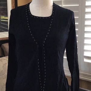 Max Studio sweater set, cardigan and top.